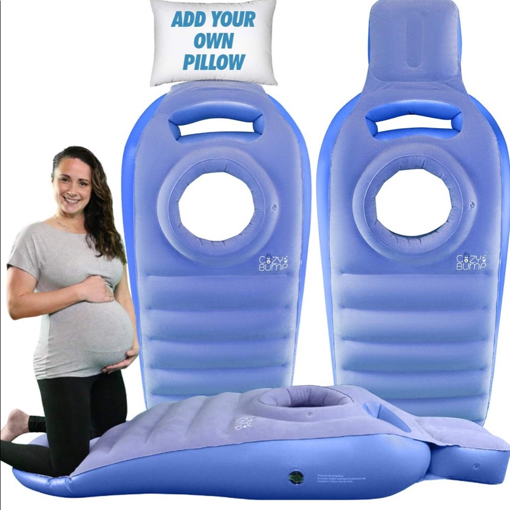 Cozy bump inflatable pregnancy pillow